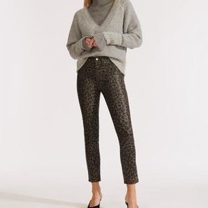 Veronica Beard | Brooke Mid Leopard Skinny Jeans